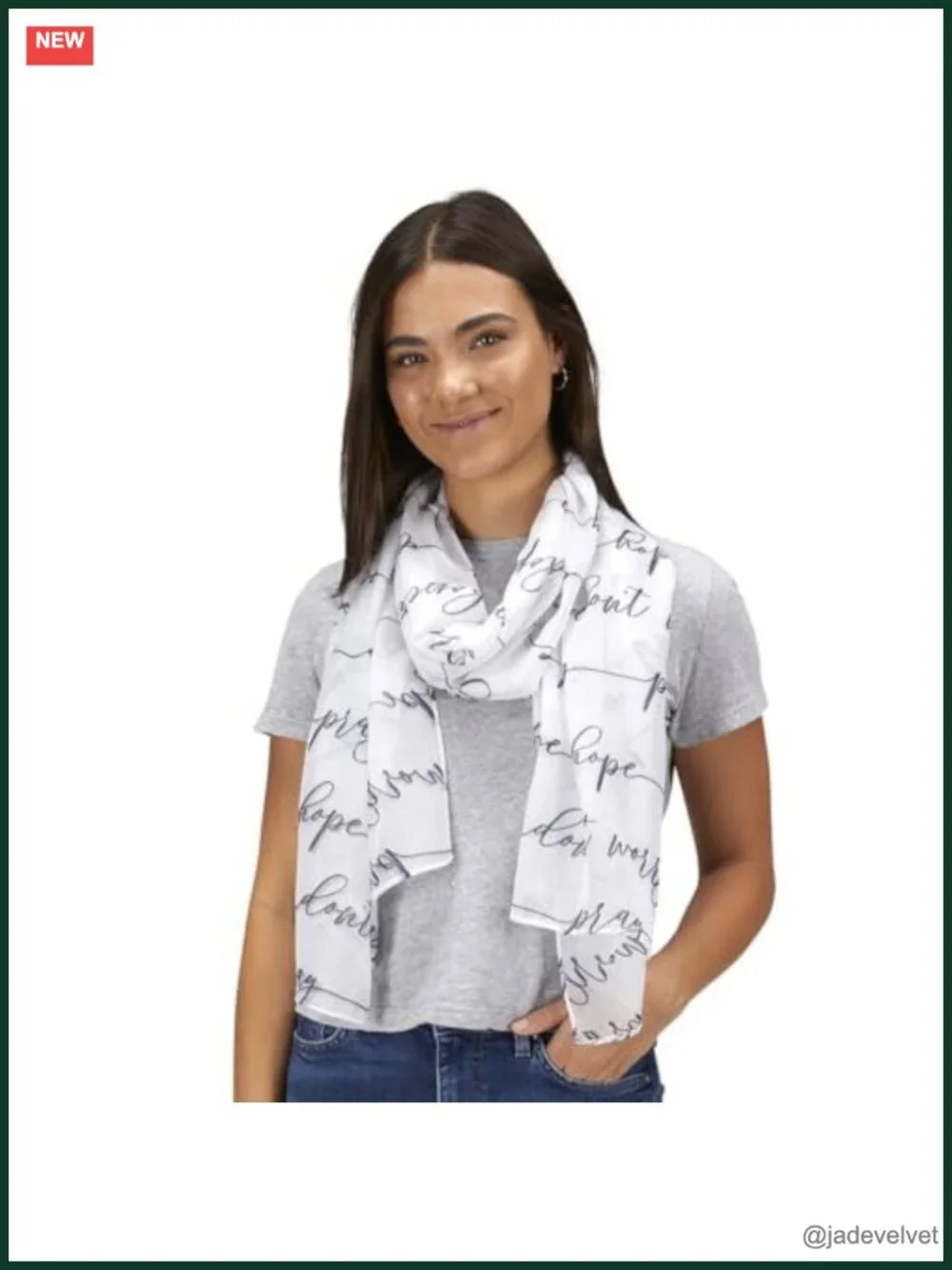 Prayer Scarf - Lightweight Polyester - Inspirational Gift